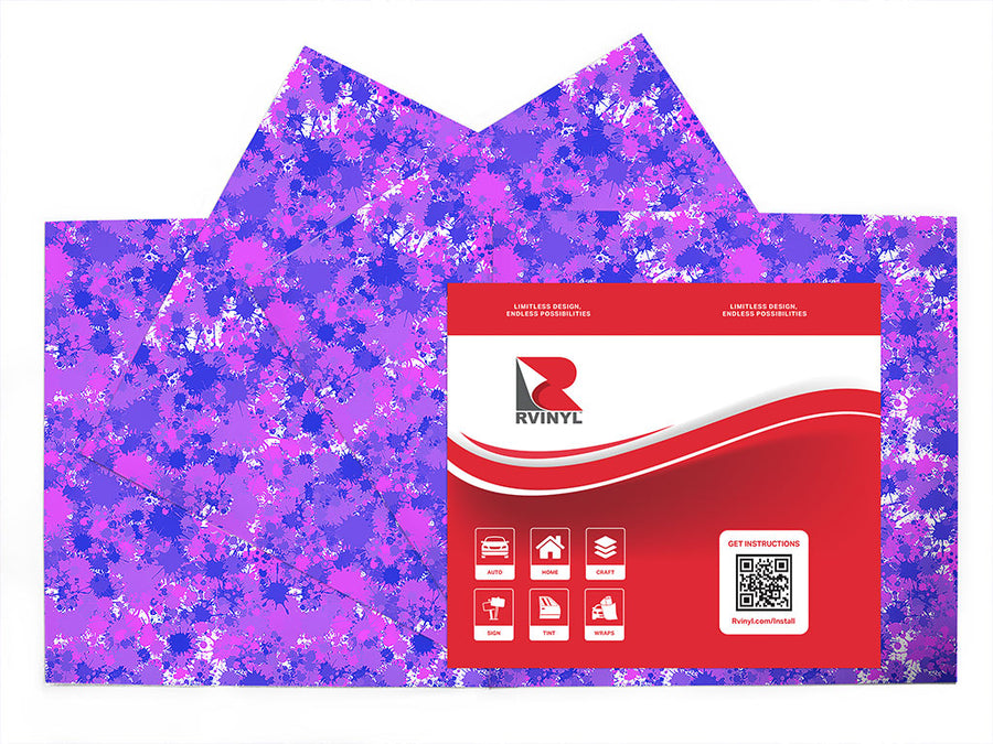 knockout punch paint splatter Craft Vinyl Sheet Pack