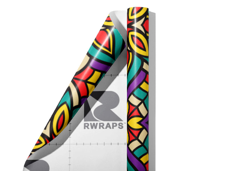 Ladies Night Retro Wrap Film Sheets~Rwraps Series 914 Ladies Night Retro Scrolled Sheet~3