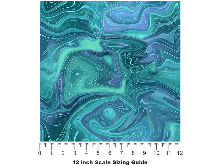 Lady Diana Gemstone Vinyl Film Pattern Size 12 inch Scale~Rwraps Lady Diana Gemstone Sizing Chart~2