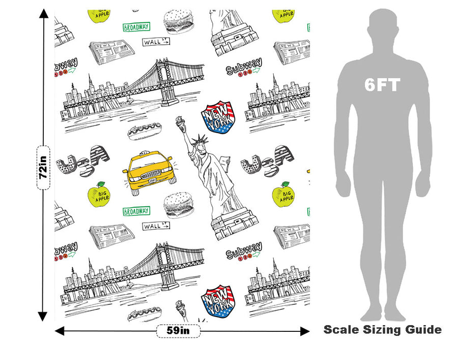 Lady Liberty Americana Vehicle Wrap Scale~Rwraps Series 914 Lady Liberty Americana Measurements~2