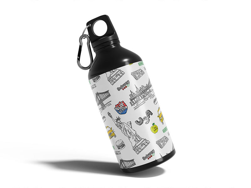 lady liberty Water Bottle DIY Stickers
