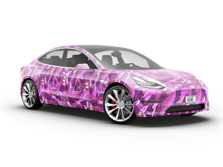 Lady Sif Floral Vehicle Vinyl Wrap