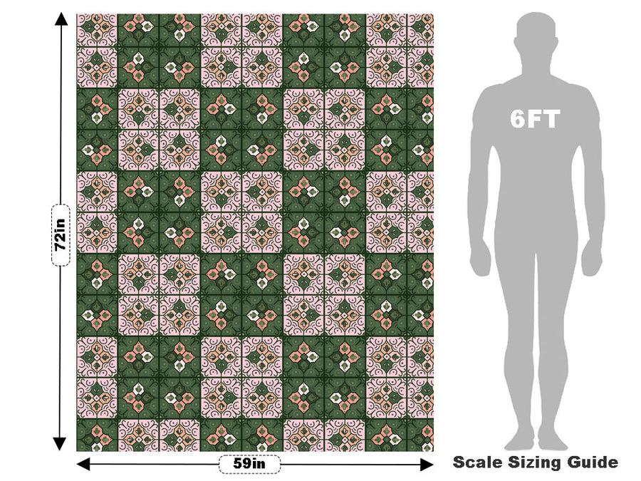 Lady's Mantle Tile Vehicle Wrap Scale~Rwraps Series 914 Lady's Mantle Tile Measurements~2