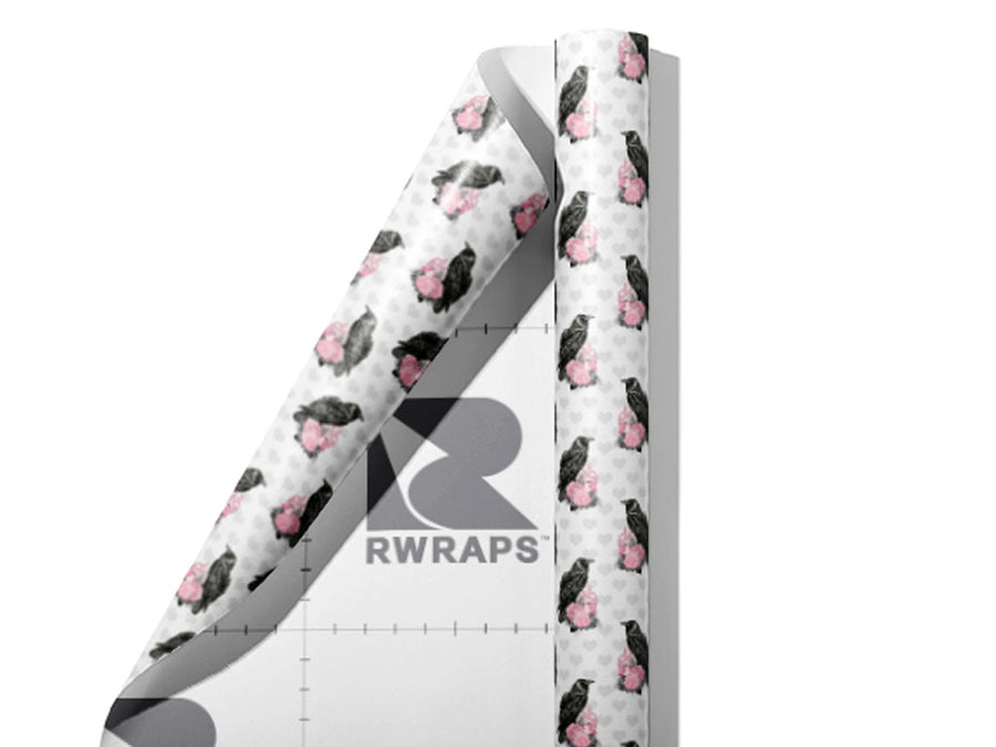 Lamenting Ravens Gothic Wrap Film Sheets~Rwraps Series 914 Lamenting Ravens Gothic Scrolled Sheet~3