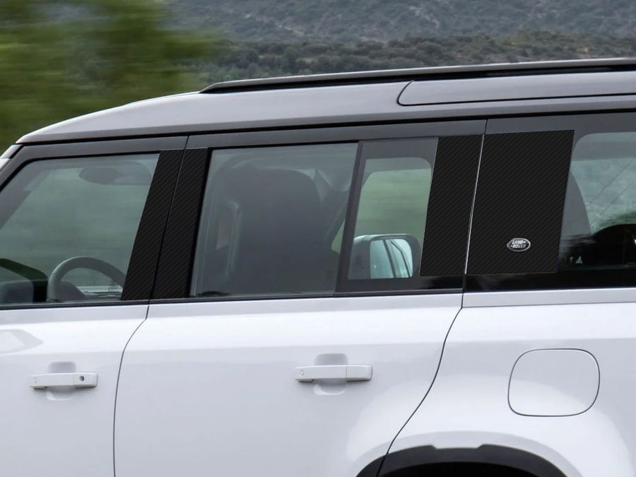 land rover defender 2020-2024 Carbon Fiber Pillar Cover Diagram