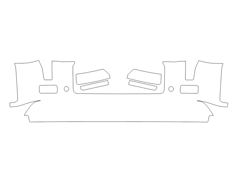 land-rover defender 3M Clear Bra Door Cup Precut PPF Diagram
