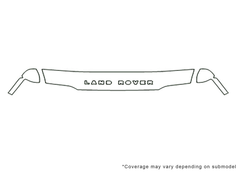 discovery Avery Dennison Clear Bra Hood Precut PPF Diagram