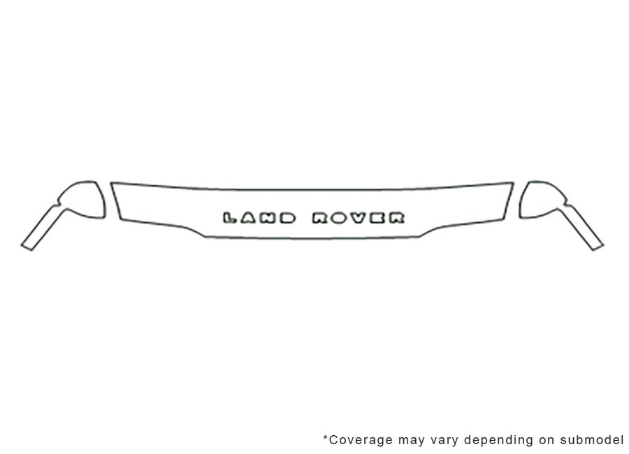 discovery Avery Dennison Clear Bra Hood Precut PPF Diagram