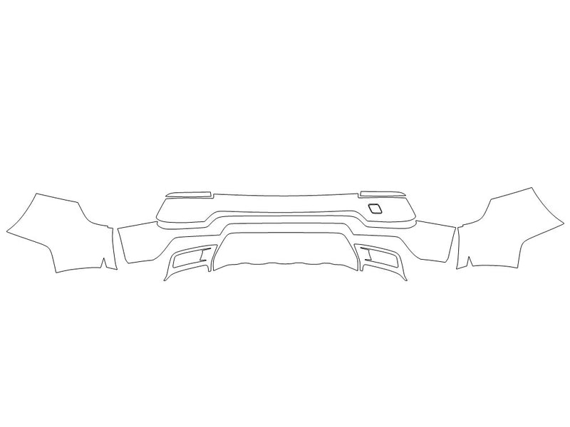 land-rover discovery sport 3M Clear Bra Door Cup Precut PPF Diagram