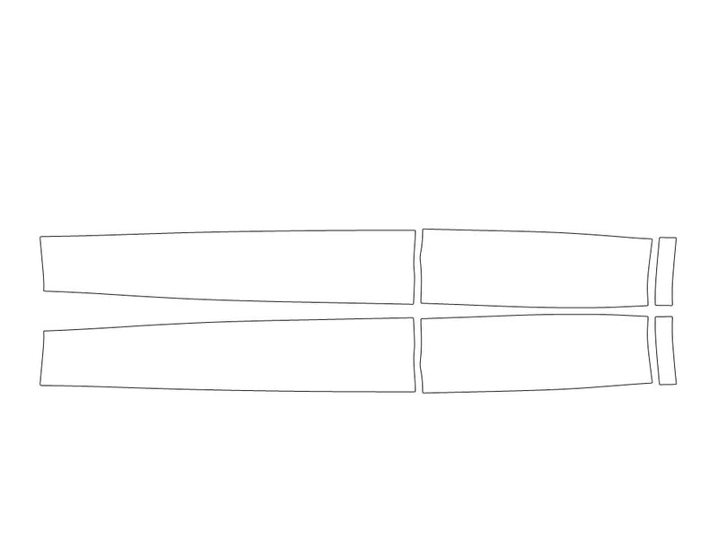 land-rover discovery sport Avery Dennison Clear Bra Door Cup Precut PPF Diagram
