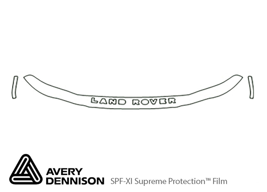 freelander Avery Dennison Clear Bra Hood Precut PPF Diagram