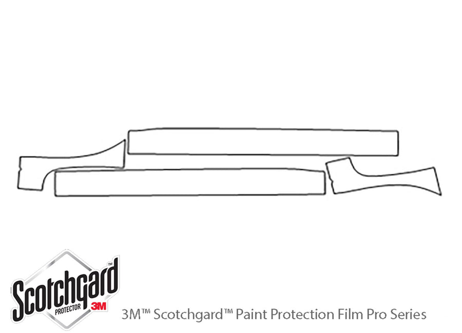 freelander 3M Clear Bra Door Cup Precut PPF Diagram