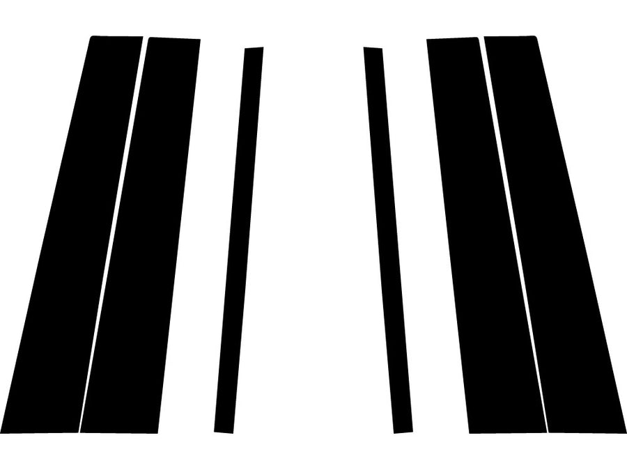 land rover lr2 2008-2015 Carbon Fiber Pillar Trim Diagram