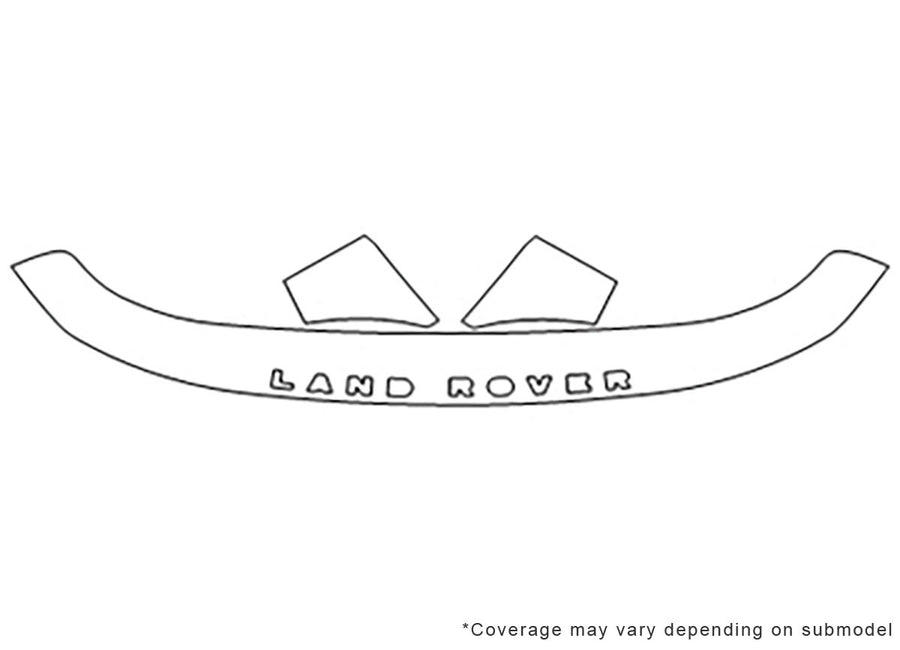 lr3 Avery Dennison Clear Bra Hood Precut PPF Diagram
