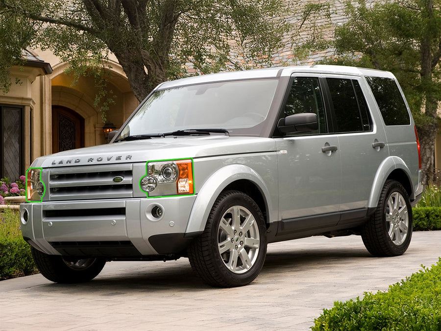 land rover lr3 2005-2009 Headlight Protection Installation Location