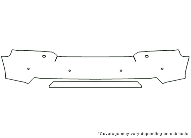 lr3 Avery Dennison Clear Bra Bumper Precut PPF Diagram