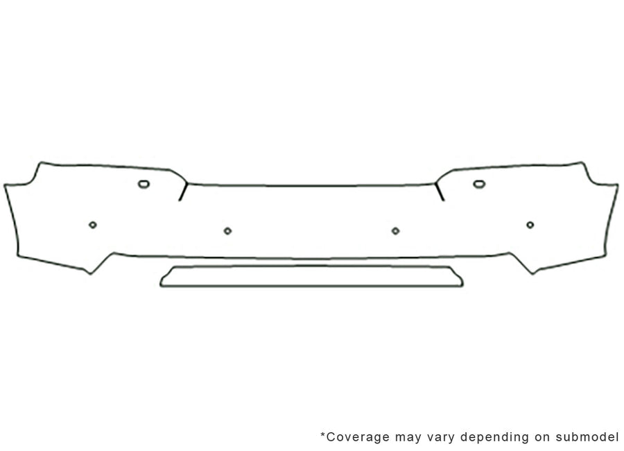 lr3 Avery Dennison Clear Bra Bumper Precut PPF Diagram