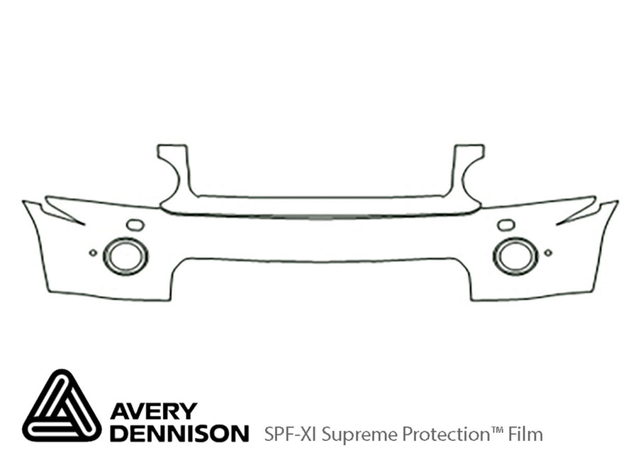 lr4 Avery Dennison Clear Bra Bumper Precut PPF Diagram