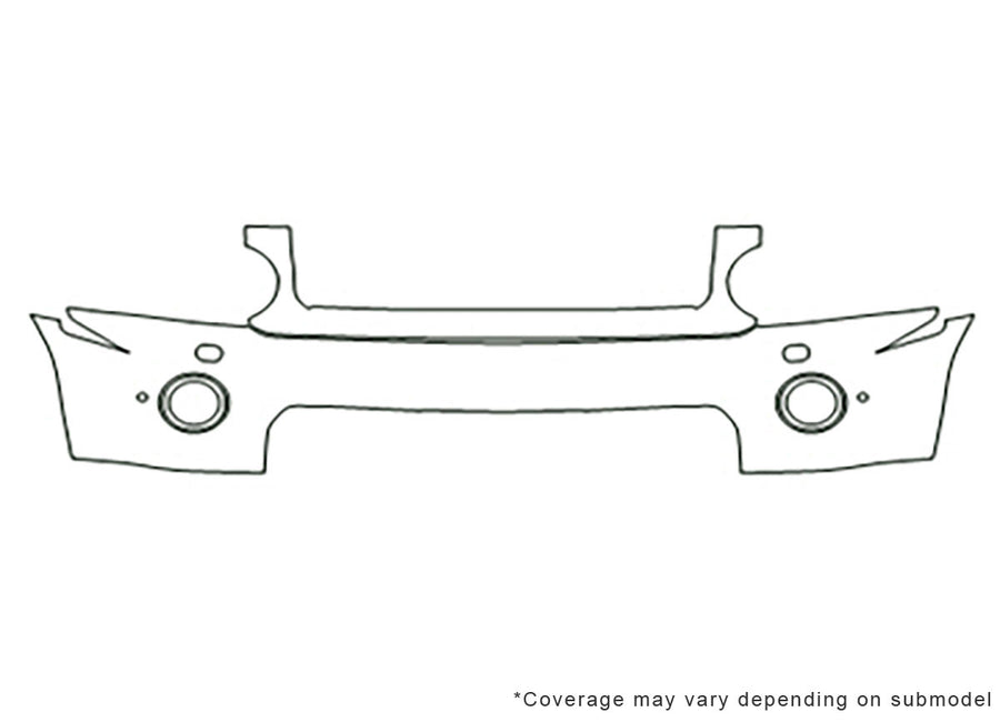 lr4 3M Clear Bra Bumper Precut PPF Diagram