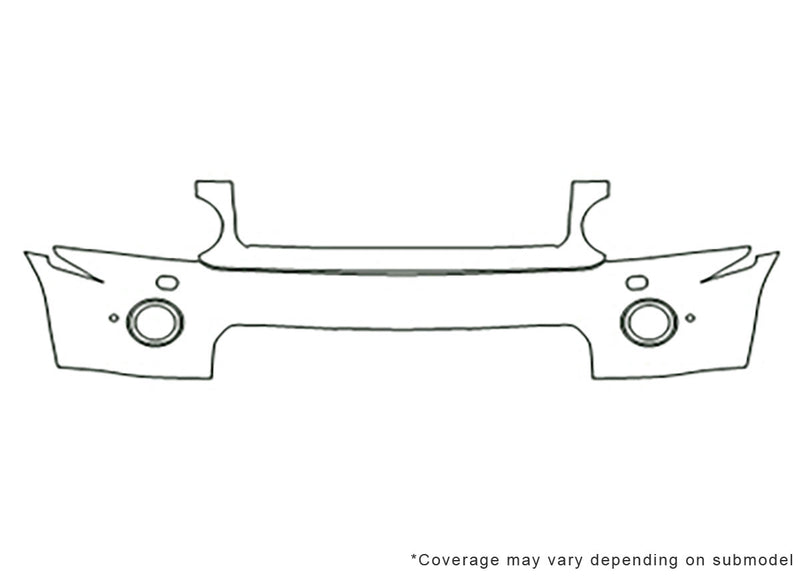lr4 Avery Dennison Clear Bra Bumper Precut PPF Diagram