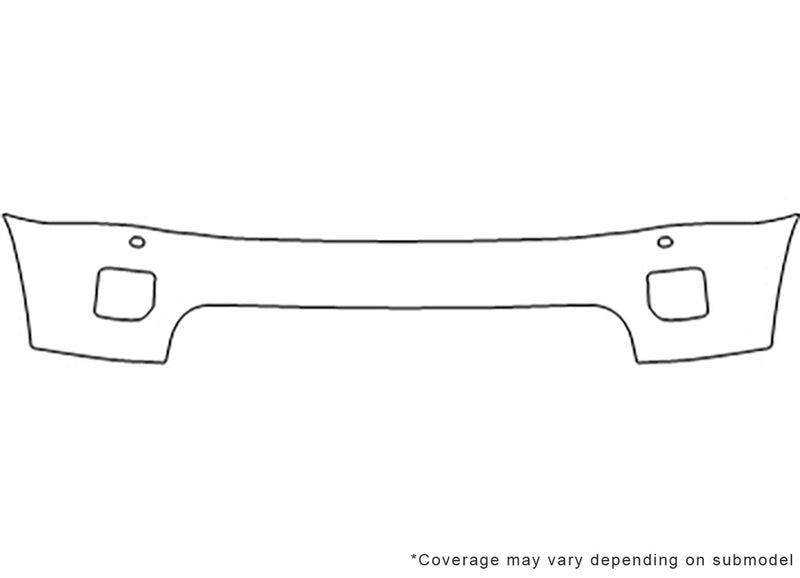 lr4 3M Clear Bra Bumper Precut PPF Diagram