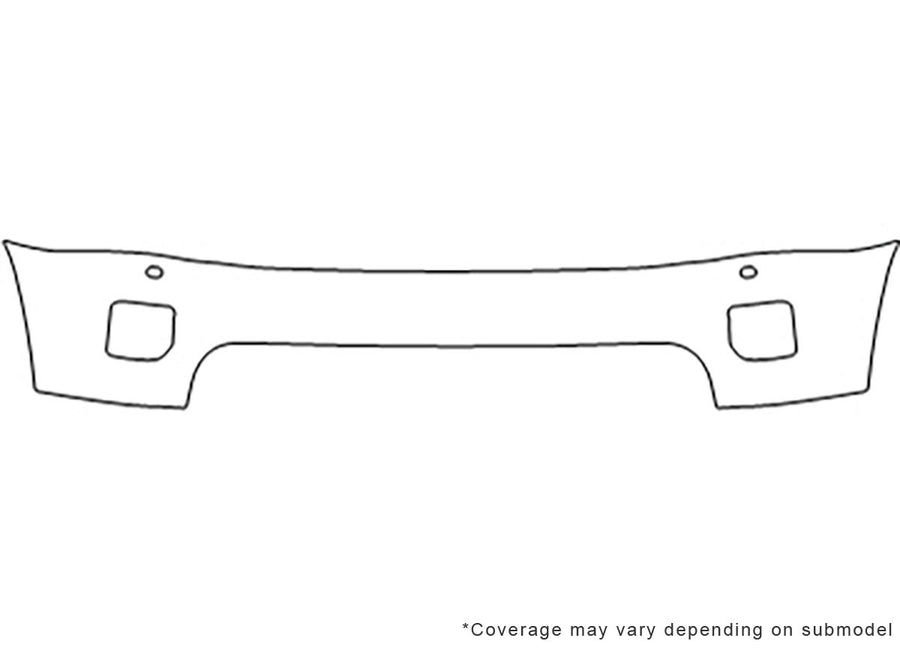 lr4 Avery Dennison Clear Bra Bumper Precut PPF Diagram