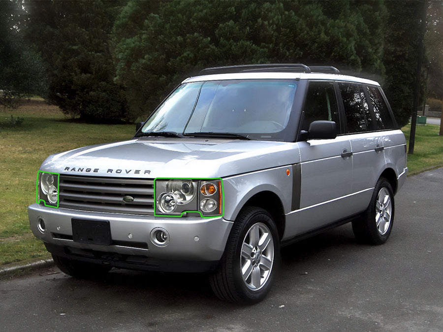 land rover range rover 2003-2005 Headlight Protection Installation Location