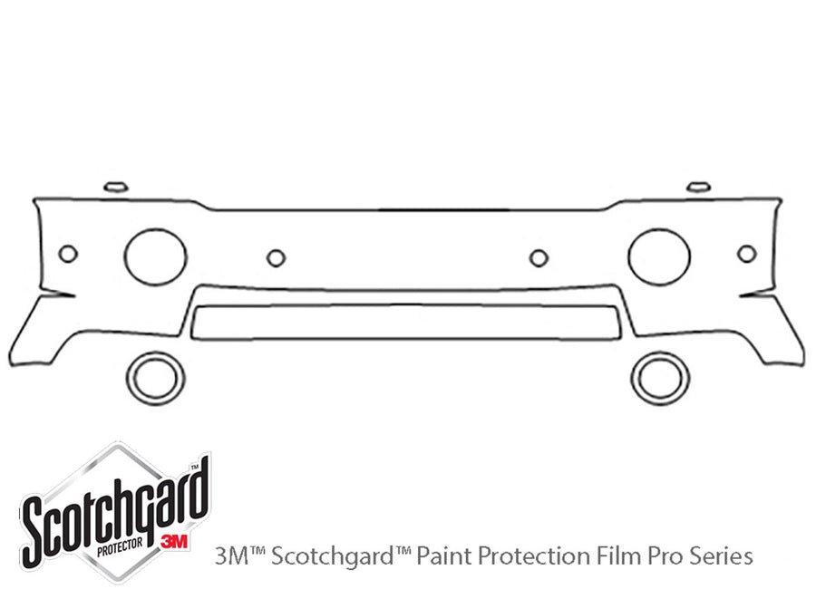 range rover 3M Clear Bra Bumper Precut PPF Diagram