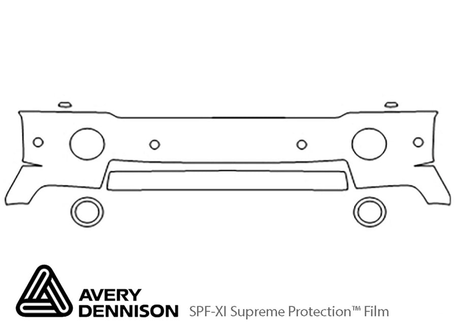 range rover Avery Dennison Clear Bra Bumper Precut PPF Diagram