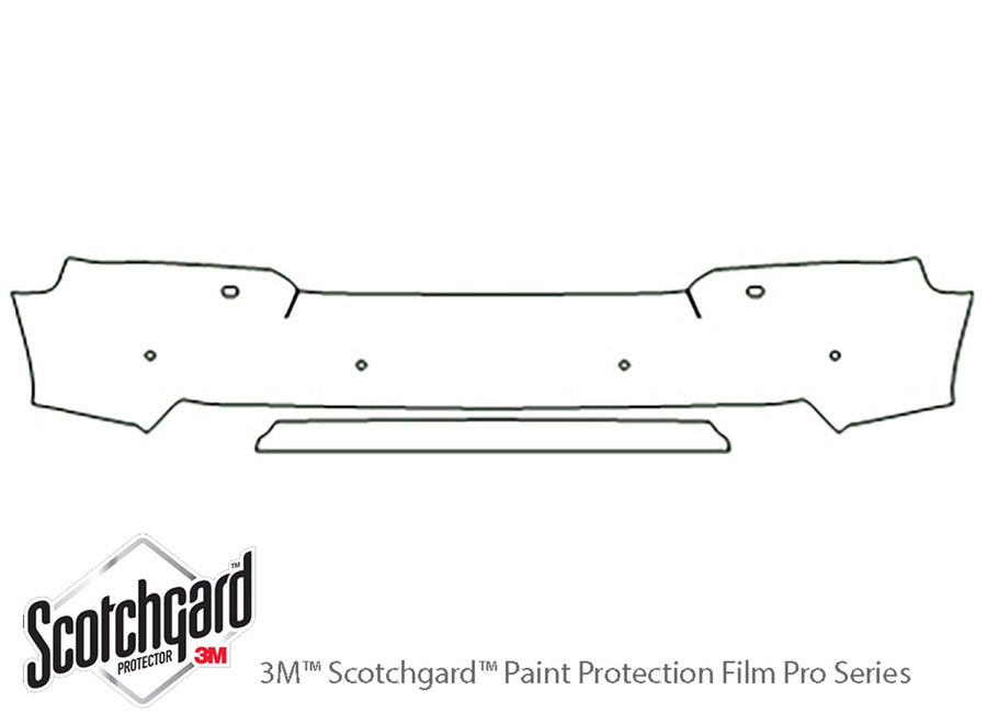 range rover 3M Clear Bra Bumper Precut PPF Diagram