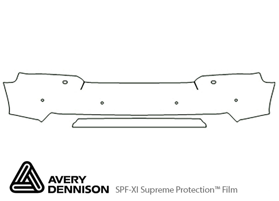 range rover Avery Dennison Clear Bra Bumper Precut PPF Diagram