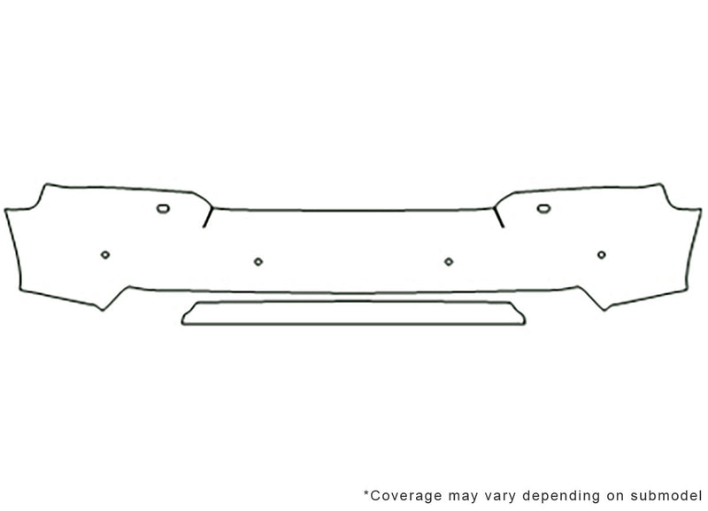 range rover 3M Clear Bra Bumper Precut PPF Diagram