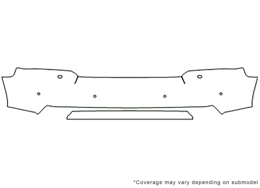 range rover Avery Dennison Clear Bra Bumper Precut PPF Diagram