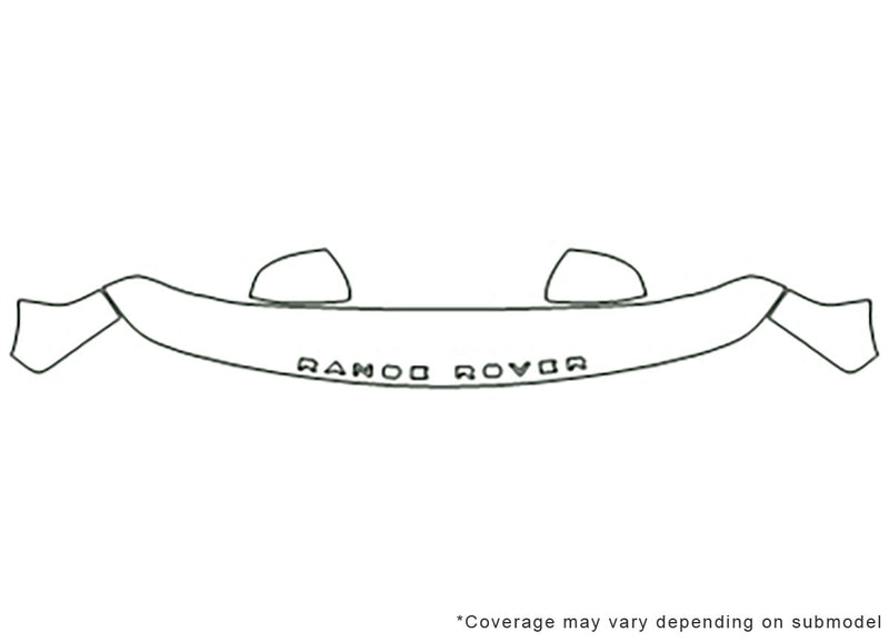 range rover Avery Dennison Clear Bra Hood Precut PPF Diagram