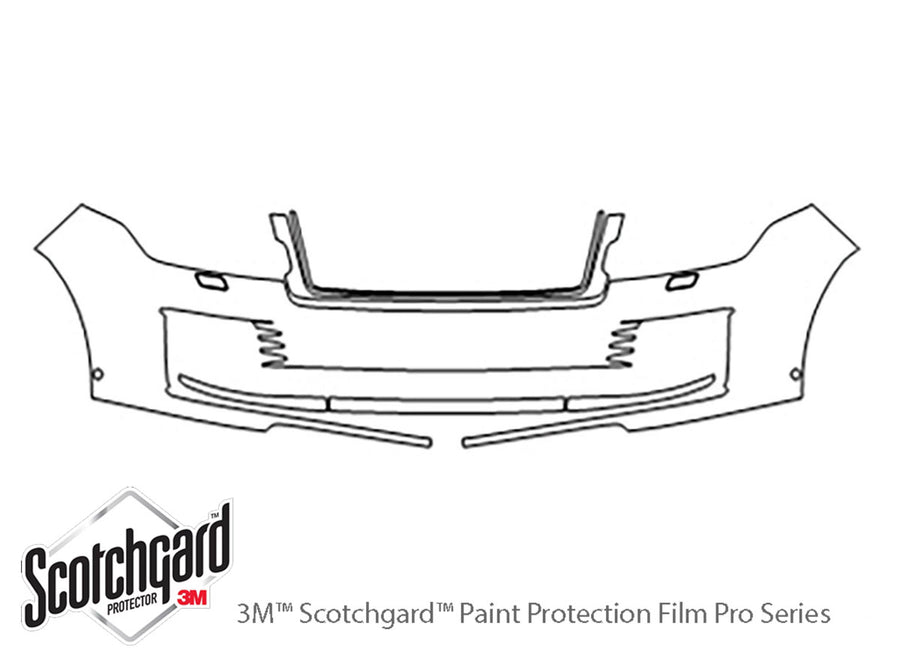 range rover 3M Clear Bra Bumper Precut PPF Diagram