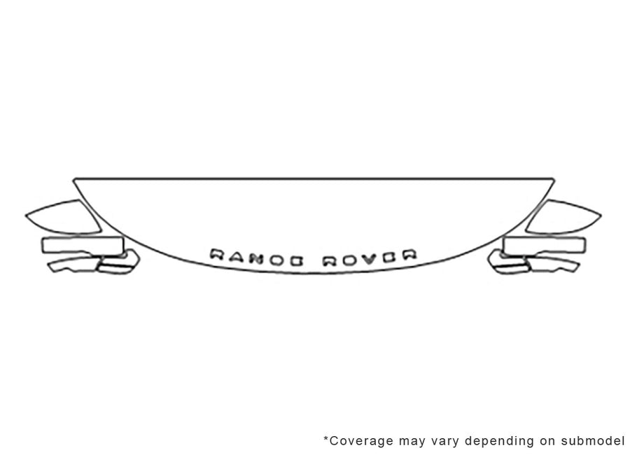range rover Avery Dennison Clear Bra Hood Precut PPF Diagram