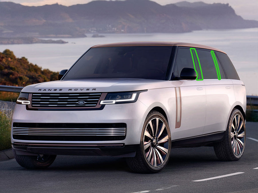 land rover range rover 2022-2024 Pillar Post Trim Installation Location