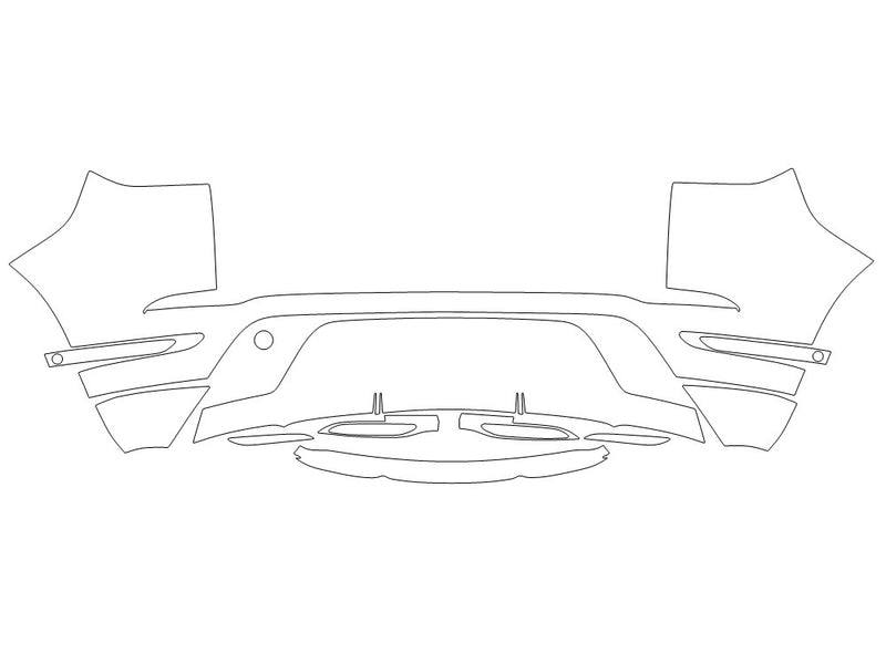 land-rover range rover evoque 3M Clear Bra Door Cup Precut PPF Diagram