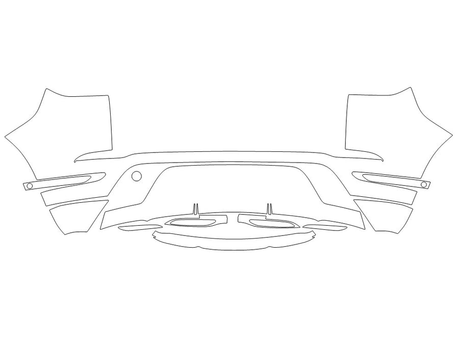 land-rover range rover evoque 3M Clear Bra Door Cup Precut PPF Diagram
