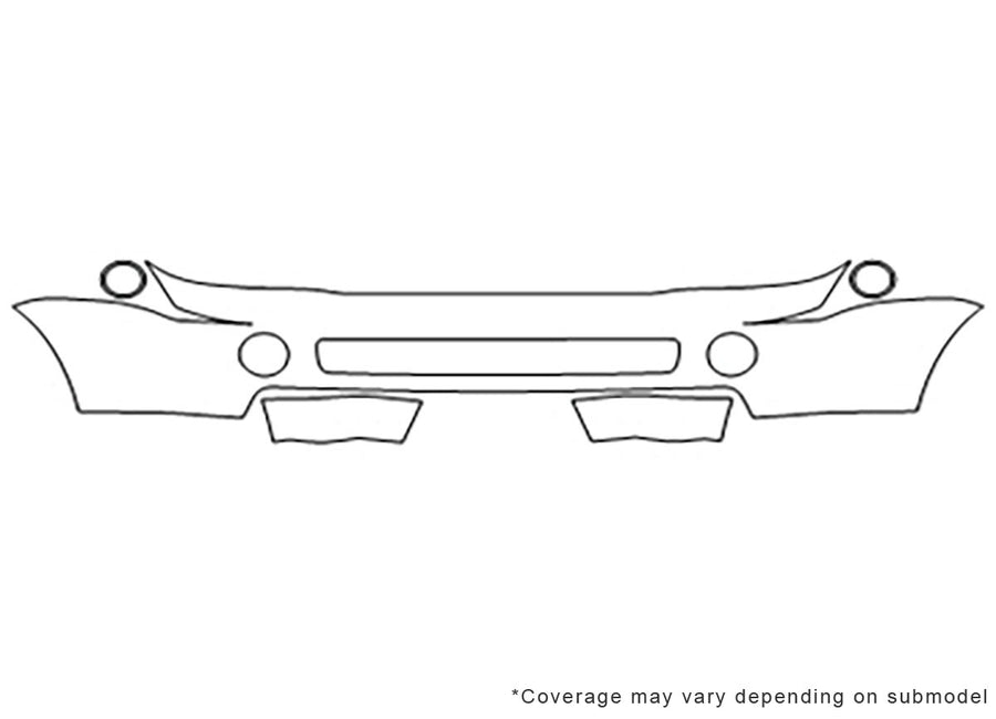 range rover sport 3M Clear Bra Bumper Precut PPF Diagram
