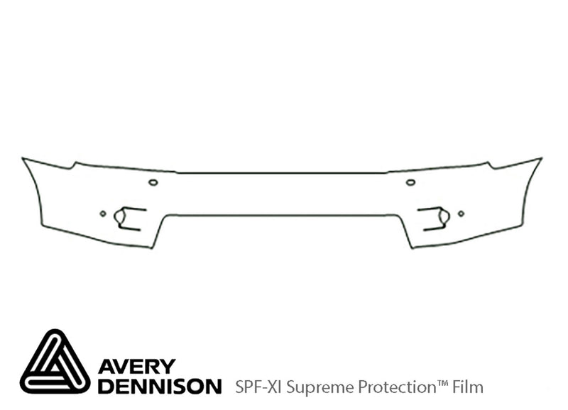 range rover sport Avery Dennison Clear Bra Bumper Precut PPF Diagram