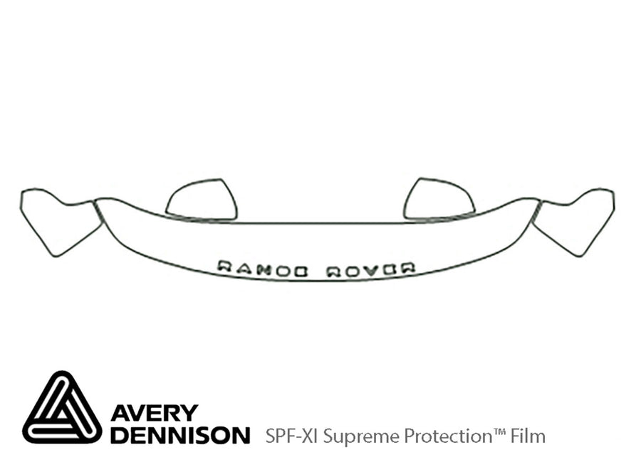 range rover sport Avery Dennison Clear Bra Hood Precut PPF Diagram