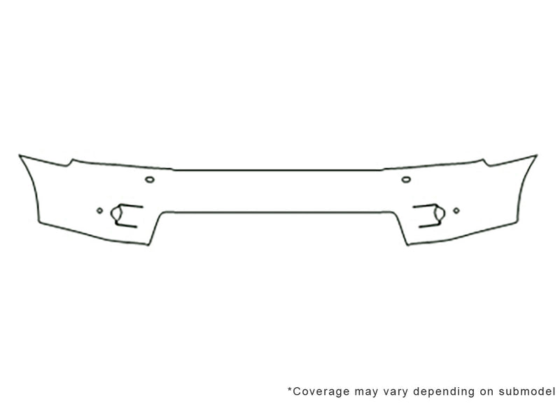 range rover sport Avery Dennison Clear Bra Bumper Precut PPF Diagram