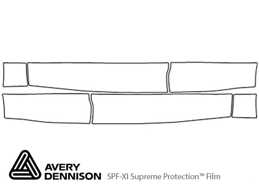 range rover sport Avery Dennison Clear Bra Door Cup Precut PPF Diagram