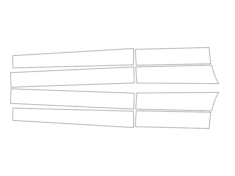 land-rover range rover sport Avery Dennison Clear Bra Door Cup Precut PPF Diagram