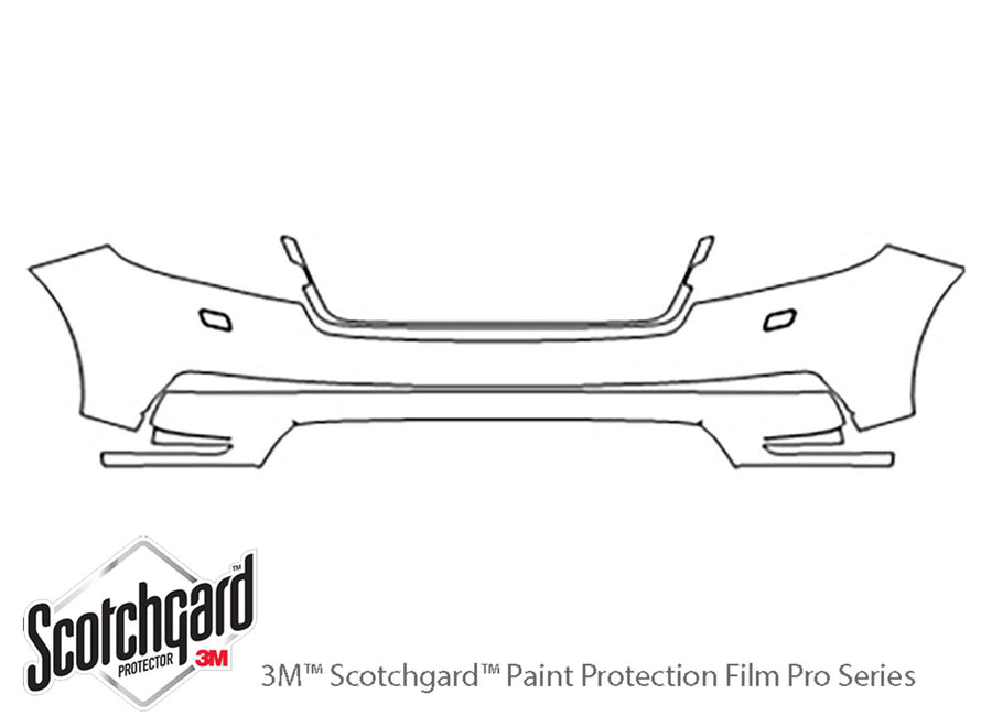 range rover velar 3M Clear Bra Bumper Precut PPF Diagram