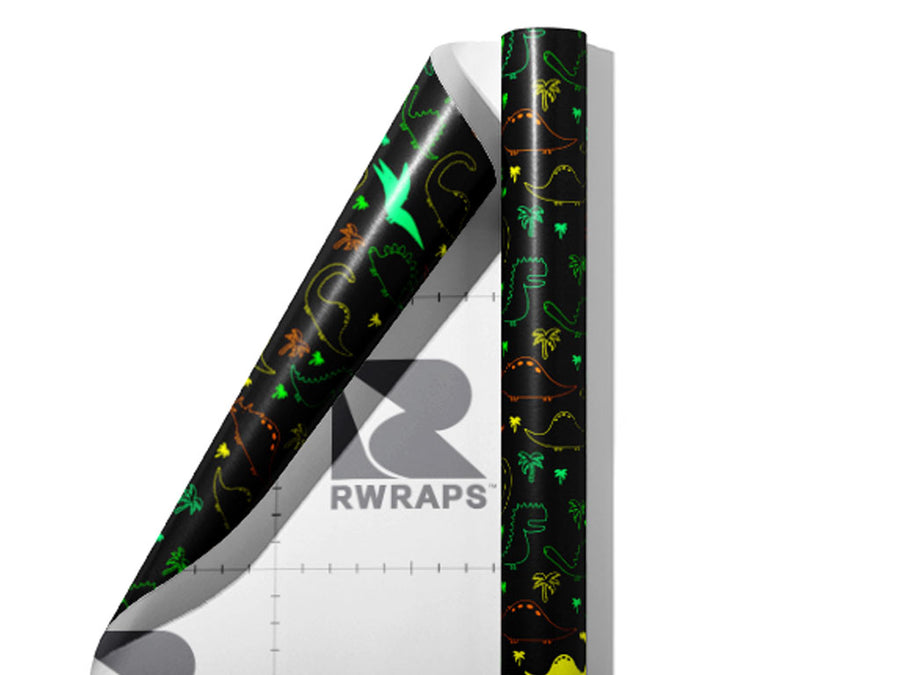Land Rulers Dinosaur Wrap Film Sheets~Rwraps Series 914 Land Rulers Dinosaur Scrolled Sheet~3