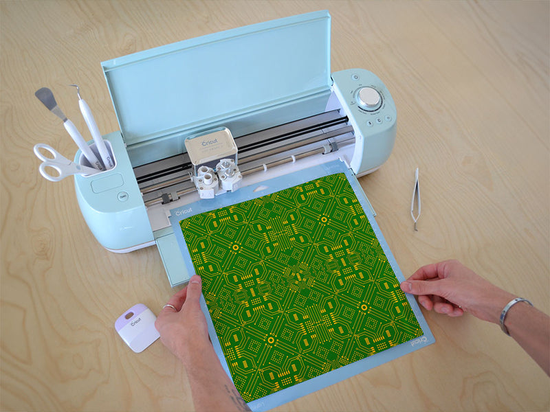 Large Clover Technology Vinyl Film Pattern Size 12 inch Scale~Rwraps Large Clover Technology Sizing Chart~3