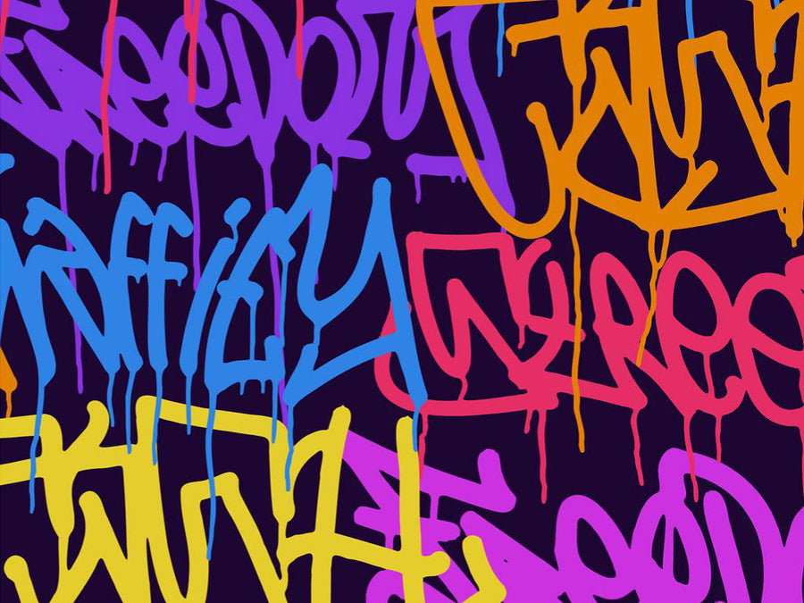 Large Columns Graffiti Vinyl Wrap Pattern~Rwraps Series 914 Digitally Printed Vinyl Wrap~0