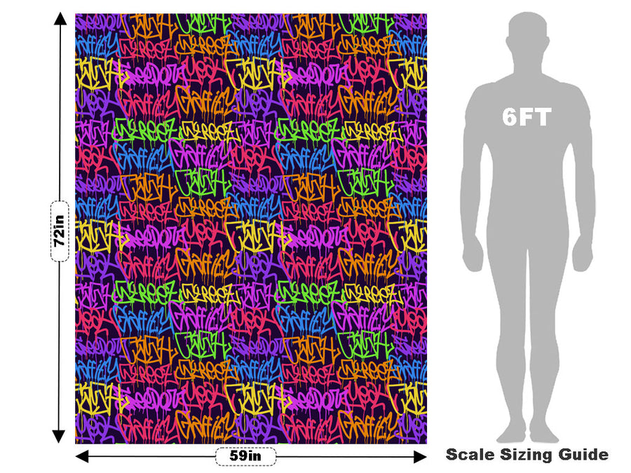 Large Columns Graffiti Vehicle Wrap Scale~Rwraps Series 914 Large Columns Graffiti Measurements~2